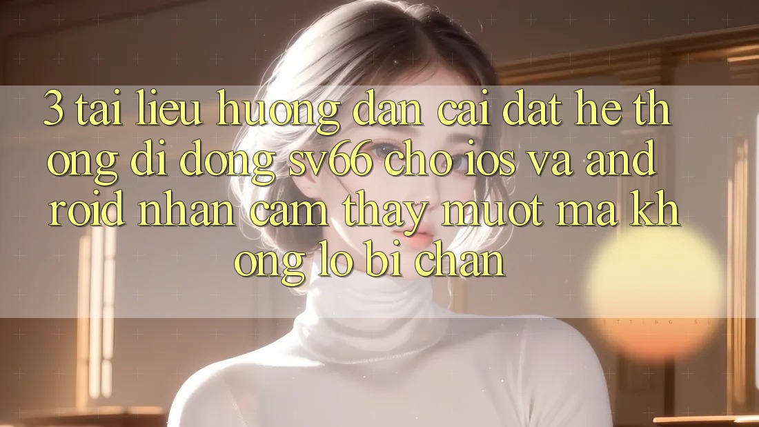 3. Tài liệu hướng dẫn Cài đặt Hệ thống di động SV66 Cho iOS Và Android - Nhận cảm thấy Mượt Mà Không Lo Bị Chặn 3. Tài liệu hướng dẫn Cài đặt Hệ thống di động SV66 Cho iOS Và Android - Nhận cảm thấy Mượt Mà Không Lo Bị Chặn