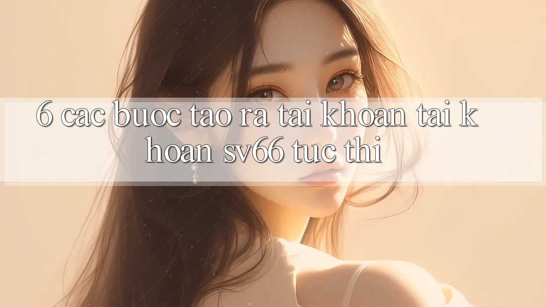 6. Các bước Tạo ra tài khoản Tài Khoản SV66 Tức thì 6. Các bước Tạo ra tài khoản Tài Khoản SV66 Tức thì