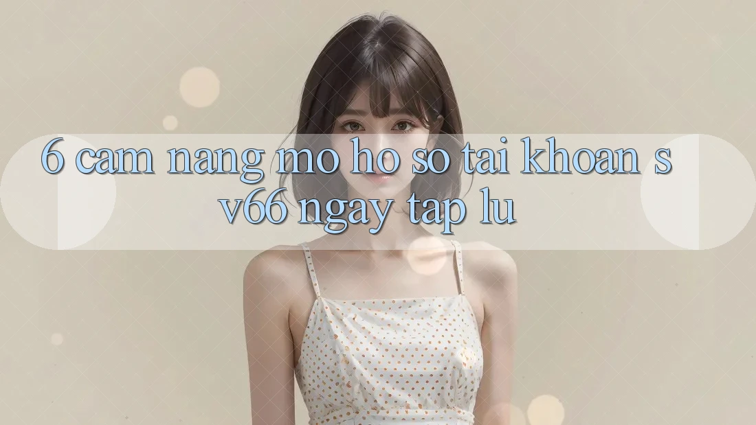 6. Cẩm nang Mở hồ sơ Tài Khoản SV66 Ngay tắp lự 6. Cẩm nang Mở hồ sơ Tài Khoản SV66 Ngay tắp lự