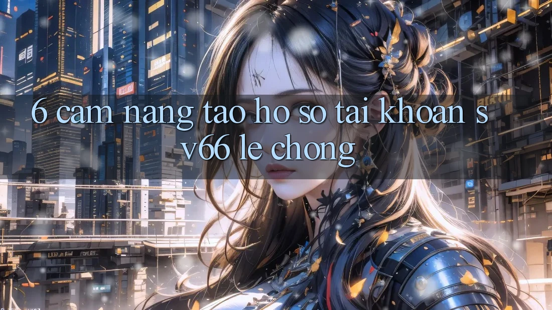 6. Cẩm nang Tạo hồ sơ Tài Khoản SV66 Lẹ Chóng 6. Cẩm nang Tạo hồ sơ Tài Khoản SV66 Lẹ Chóng