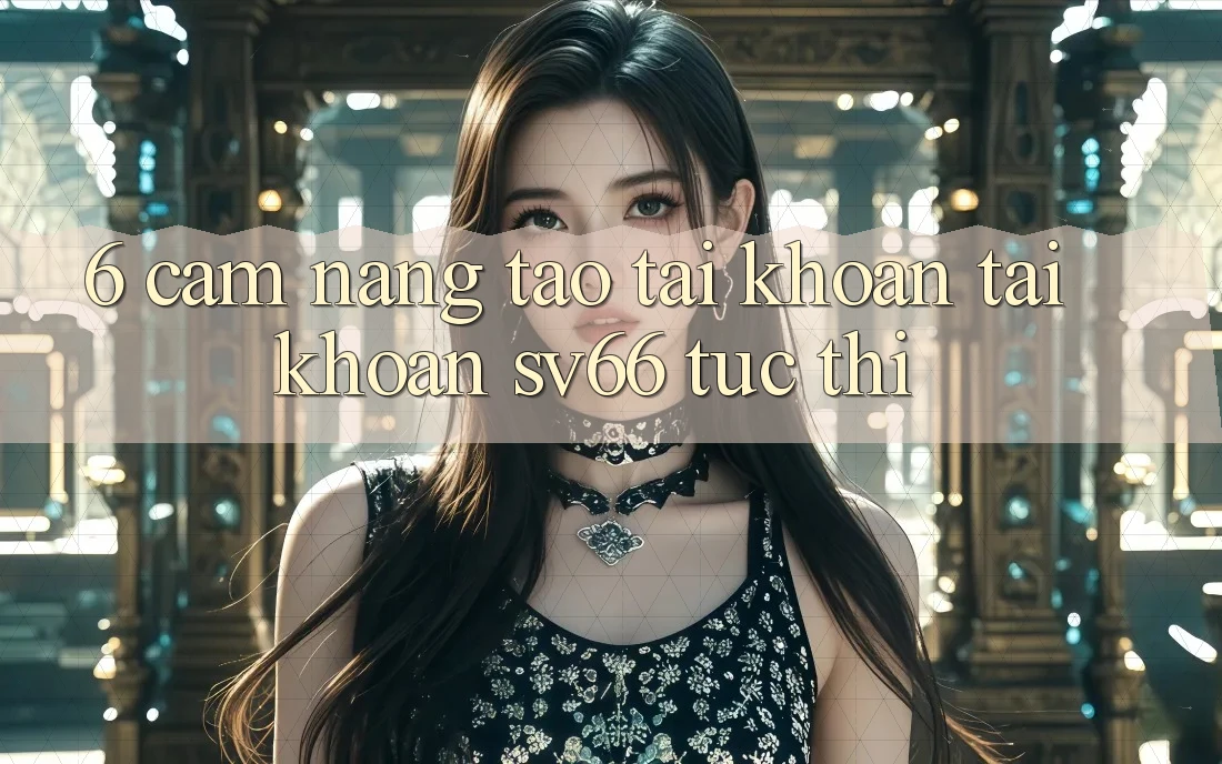 6. Cẩm nang Tạo tài khoản Tài Khoản SV66 Tức thì 6. Cẩm nang Tạo tài khoản Tài Khoản SV66 Tức thì