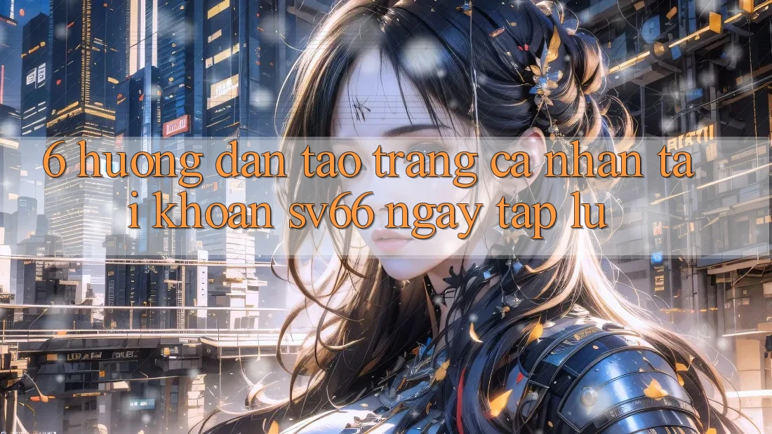 6. Hướng Dẫn Tạo trang cá nhân Tài Khoản SV66 Ngay tắp lự 6. Hướng Dẫn Tạo trang cá nhân Tài Khoản SV66 Ngay tắp lự