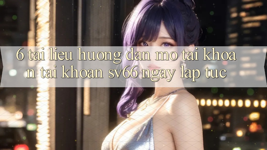 6. Tài liệu hướng dẫn Mở tài khoản Tài Khoản SV66 Ngay lập tức