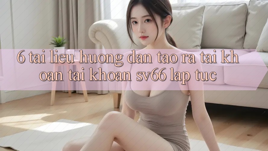 6. Tài liệu hướng dẫn Tạo ra tài khoản Tài Khoản SV66 Lập tức