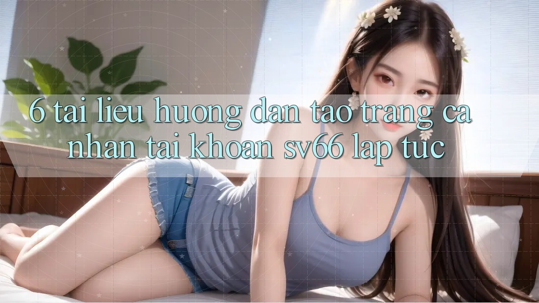 6. Tài liệu hướng dẫn Tạo trang cá nhân Tài Khoản SV66 Lập tức 6. Tài liệu hướng dẫn Tạo trang cá nhân Tài Khoản SV66 Lập tức