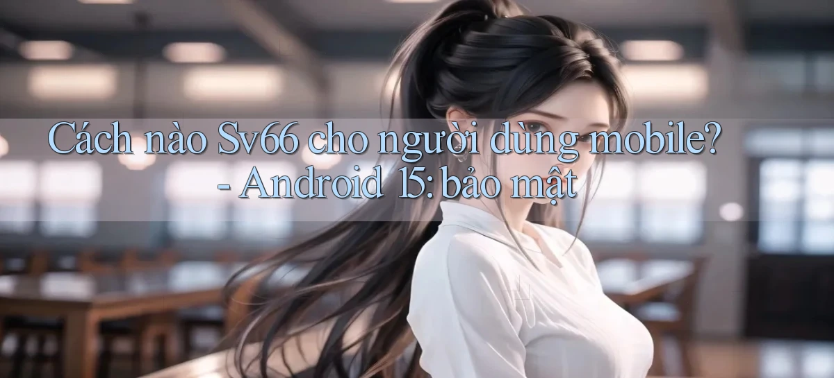 Cách nào Sv66 cho người dùng mobile   Android 15 bảo mật