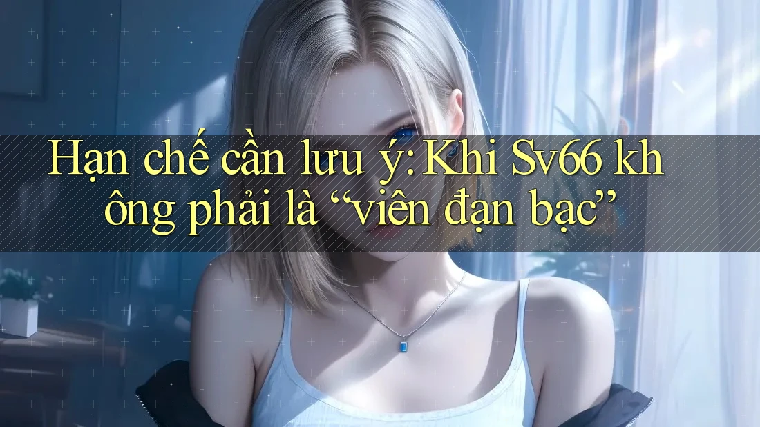 Hạn chế cần lưu ý: Khi Sv66 không phải là “viên đạn bạc” Hạn chế cần lưu ý: Khi Sv66 không phải là “viên đạn bạc”
