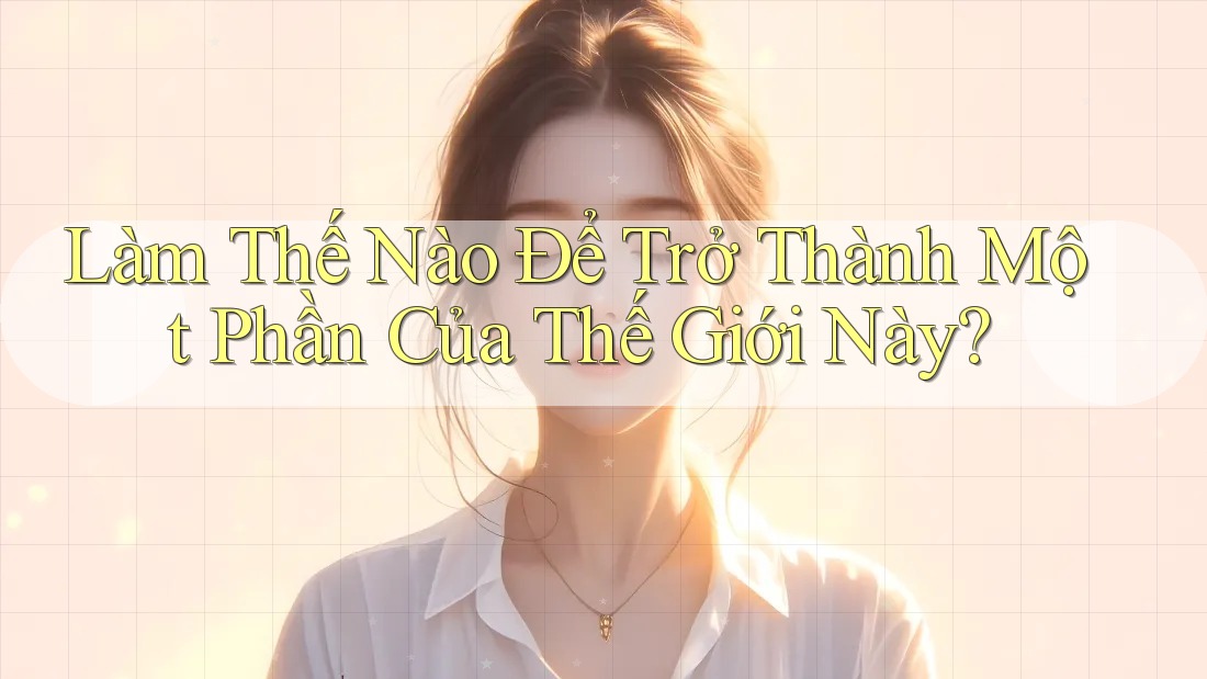 Làm Thế Nào Để Trở Thành Một Phần Của Thế Giới Này? Làm Thế Nào Để Trở Thành Một Phần Của Thế Giới Này?
