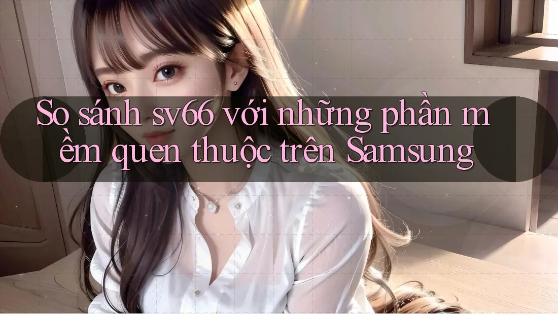 So sánh sv66 với những phần mềm quen thuộc trên Samsung