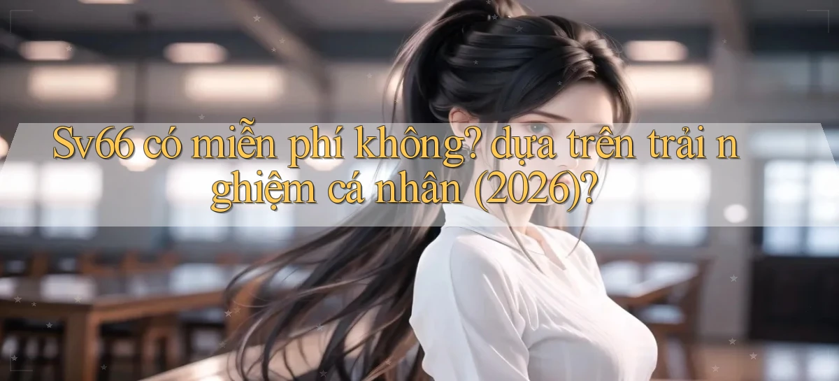 Sv66 có miễn phí không dựa trên trải nghiệm cá nhân (2026)