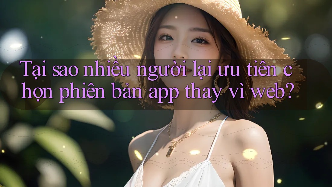 Tại sao nhiều người lại ưu tiên chọn phiên bản app thay vì web? Tại sao nhiều người lại ưu tiên chọn phiên bản app thay vì web?