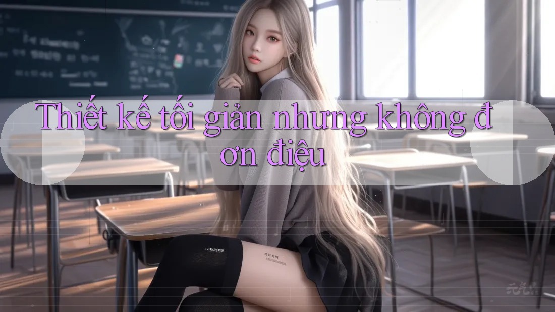 Thiết kế tối giản nhưng không đơn điệu Thiết kế tối giản nhưng không đơn điệu