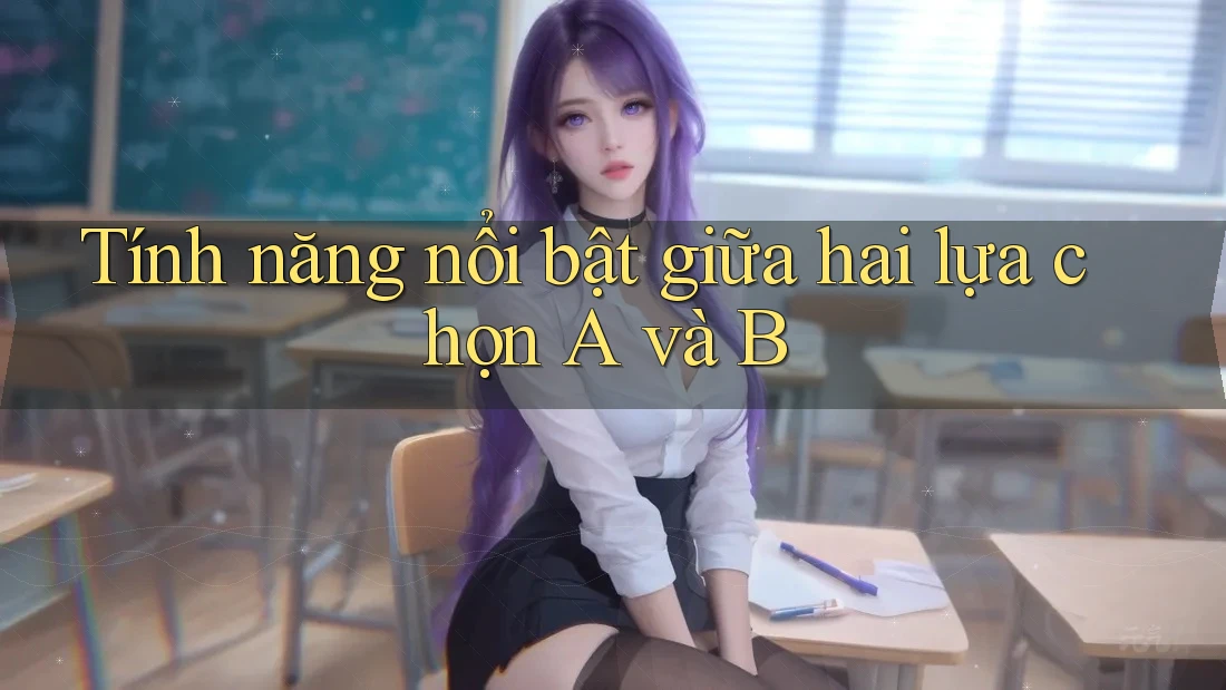 Tính năng nổi bật giữa hai lựa chọn A và B Tính năng nổi bật giữa hai lựa chọn A và B