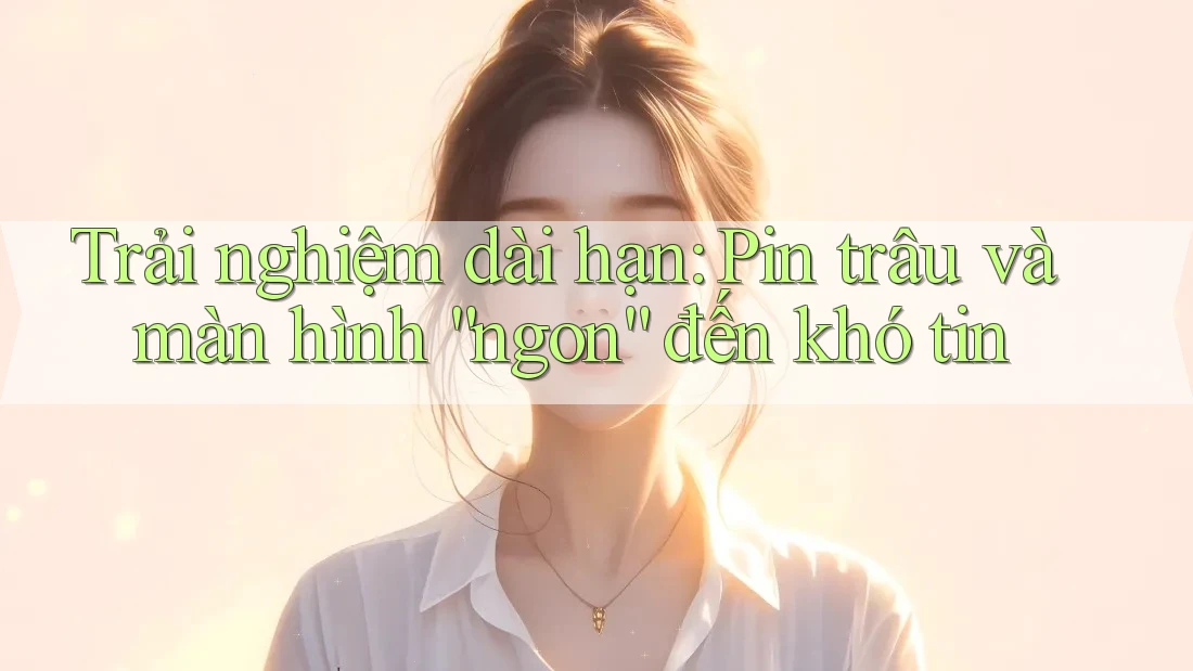 Trải nghiệm dài hạn: Pin trâu và màn hình “ngon” đến khó tin Trải nghiệm dài hạn: Pin trâu và màn hình “ngon” đến khó tin